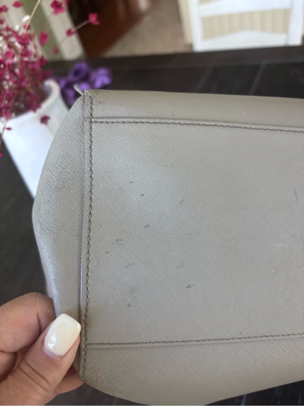 Tory Burch Taupe/Gray Computer bag